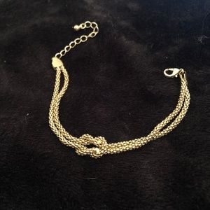 gold braided bracelet